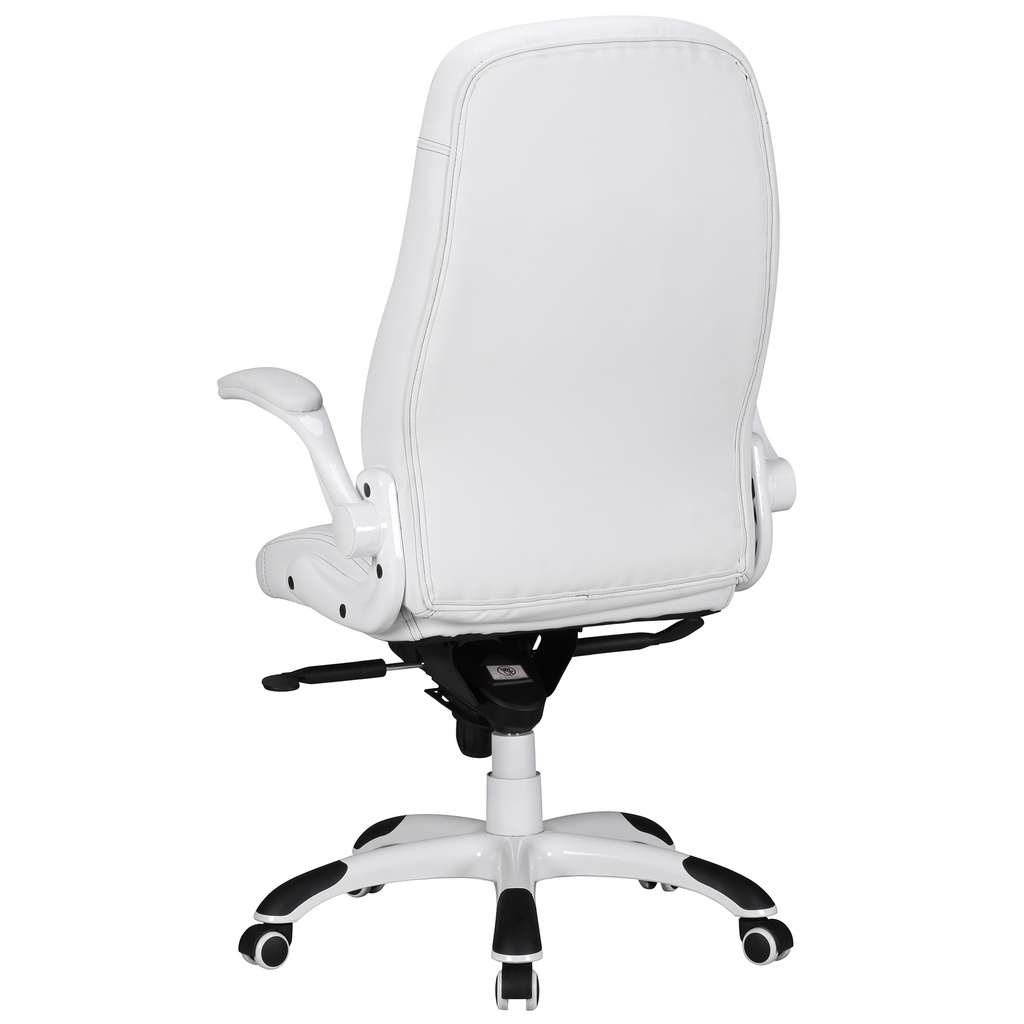 Chaise de bureau Belgrade housse simili cuir blanc_04