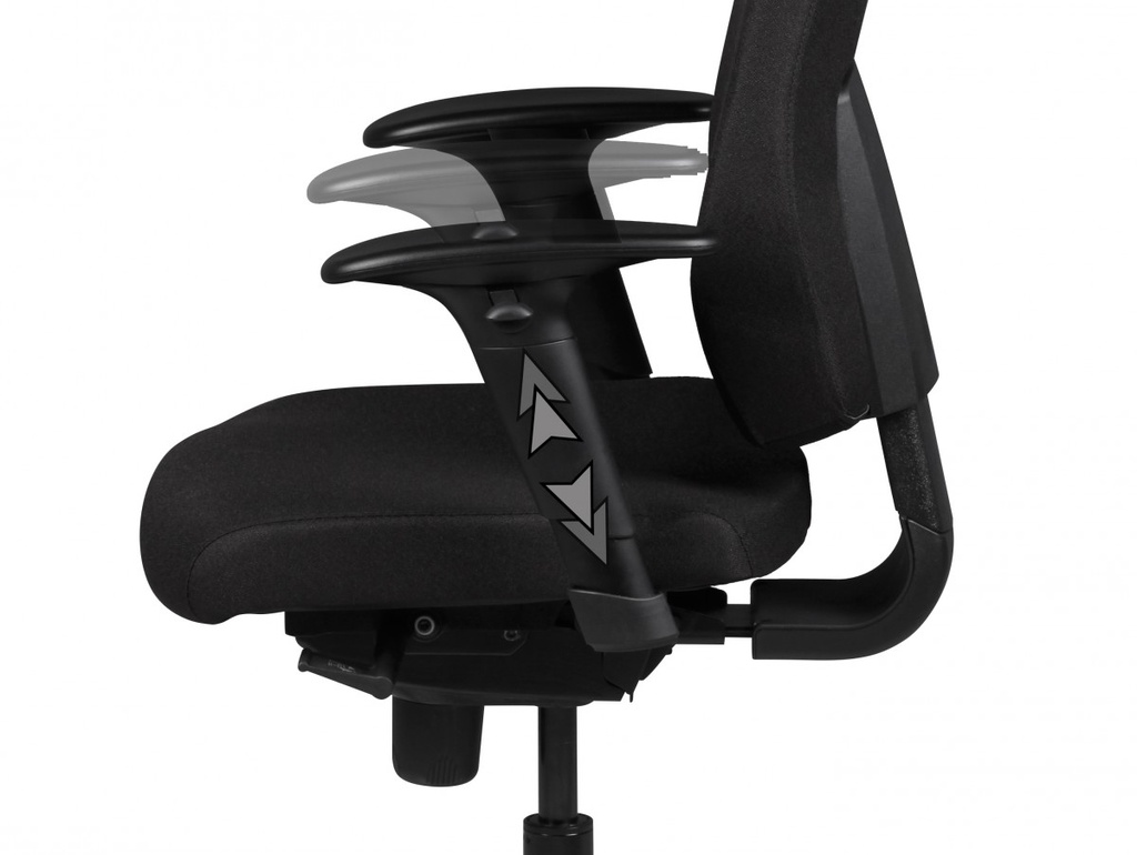 Chaise de bureau chaise de bureau tissu noir_05