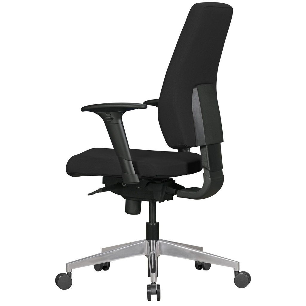 Chaise de bureau Darius avec revêtement en tissu noir_04