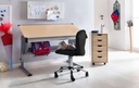 Chaise de bureau pour enfants ANNA pour enfants à partir de 6 ans avec dossier et roulettes souples, noir_02