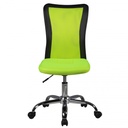 Chaise de bureau pour enfants LUKAS vert pour enfants à partir de 6 ans avec dossier et roulettes souples_01