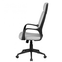 Chaise de bureau Techline revêtement en tissu gris clair_03