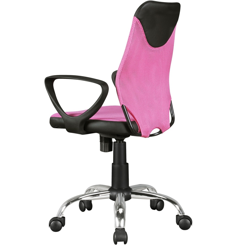 Chaise de bureau enfant KiKa noir rose pour enfants à partir de 6 ans avec dossier_05