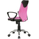 Chaise de bureau enfant KiKa noir rose pour enfants à partir de 6 ans avec dossier_05