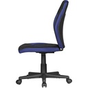 Chaise de bureau pour enfant LUAN noir/bleu pour enfants à partir de 6 ans avec dossier_03