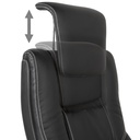 Chaise de bureau simili cuir noir, avec accoudoirs rabattables et dossier haut_05