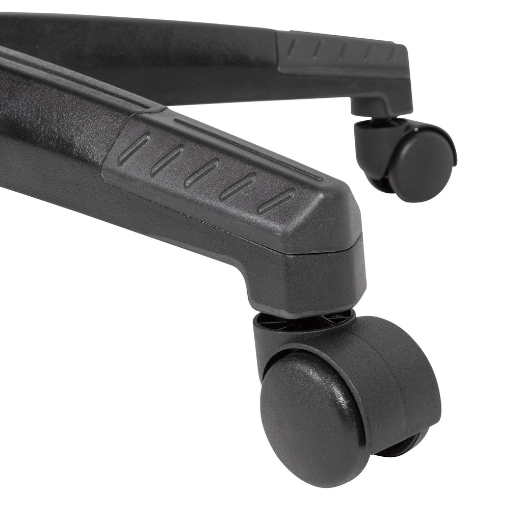 Housse de chaise de bureau gaming en tissu noir jusqu'à 120 kg avec dossier haut et repose-pieds extensible_09