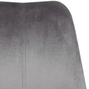 Chaise de bureau velours gris foncé_05