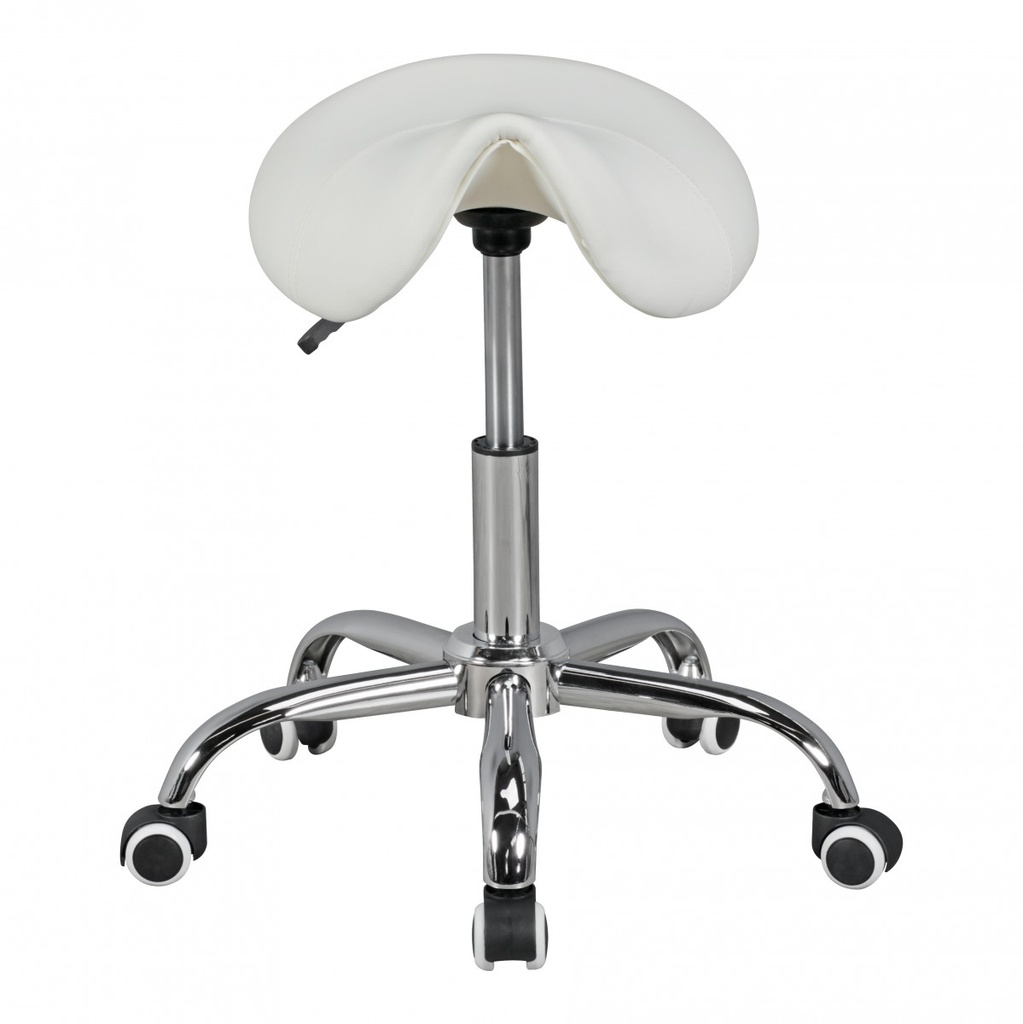 Tabouret selle Curve blanc réglable en hauteur_02