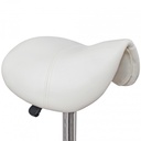 Tabouret selle Curve blanc réglable en hauteur_06