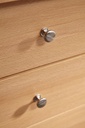 Design commode en bois PRUE 60 x 70 x 35 cm en hêtre avec 5 tiroirs_05