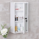 Armoire à pharmacie ELLA bois blanc 26 x 48 x 12 cm verrouillable avec 3 compartiments_01