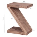 Table d'appoint MUMBAI bois massif d'acacia Z Cube 60cm de haut design marron style maison de campagne_03