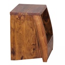 Table de chevet MUMBAI bois de Sesham massif 53 cm 1 étagère à tiroirs, style maison de campagne bois véritable_07