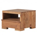 Table de chevet MUMBAI bois d'acacia massif 30 cm 1 tiroir étagère style maison de campagne bois véritable_08