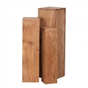 Table d'appoint lot de 3 tables en bois massif 24,5x85x24,5 cm en acacia_02