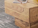 Table d'appoint SIRA en bois d'acacia massif 44 x 44 x 30 cm, cube de maison de campagne massif_06