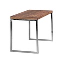 Bureau GUNA en bois de Sesham massif 120 x 60 cm, maison de campagne, avec pieds en métal_06