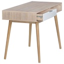 Bureau design avec tiroir Table de bureau SAMO Sonoma / blanc 120 cm_06