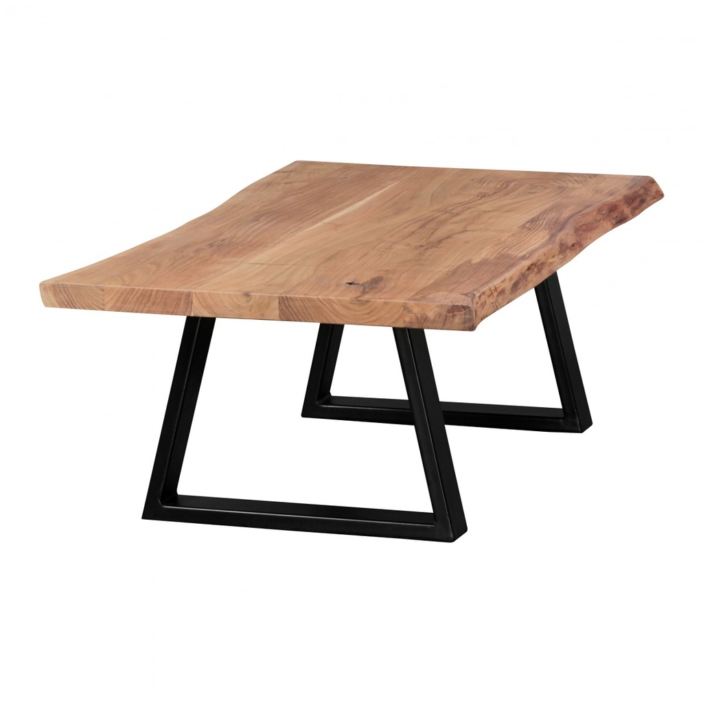 Table basse GAYA en bois d'acacia massif, 115 x 40 x 60 cm de style maison de campagne_08