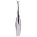 Vase décoratif grande BOTTLE S aluminium moderne avec 1 ouverture en argent, grand vase à fleurs en aluminium fait main, grand vase décoratif pour fleurs_01