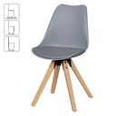 Wohnling, lot de 2 chaises de salle à manger rétro Lima gris_03