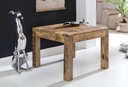 Table basse RUSTICA 60 x 60 x 47 cm bois de manguier naturel massif_02