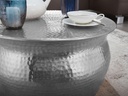 Table basse KARAM 60x30,5x60cm aluminium argent rond oriental_05