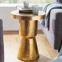 Table d'appoint design DELYLA 43x59x43 cm aluminium or_01