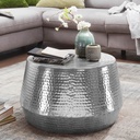 Table basse MAHESH 60x36x60 cm aluminium argent rond oriental_01