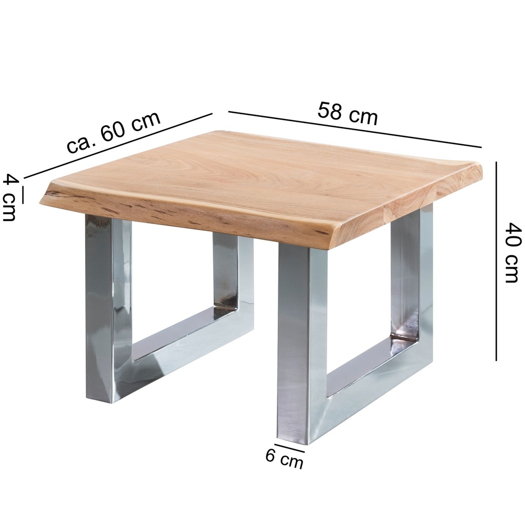 Table basse ASURA 58 x 40 x 60 cm structure en bois d'acacia massif marron_03