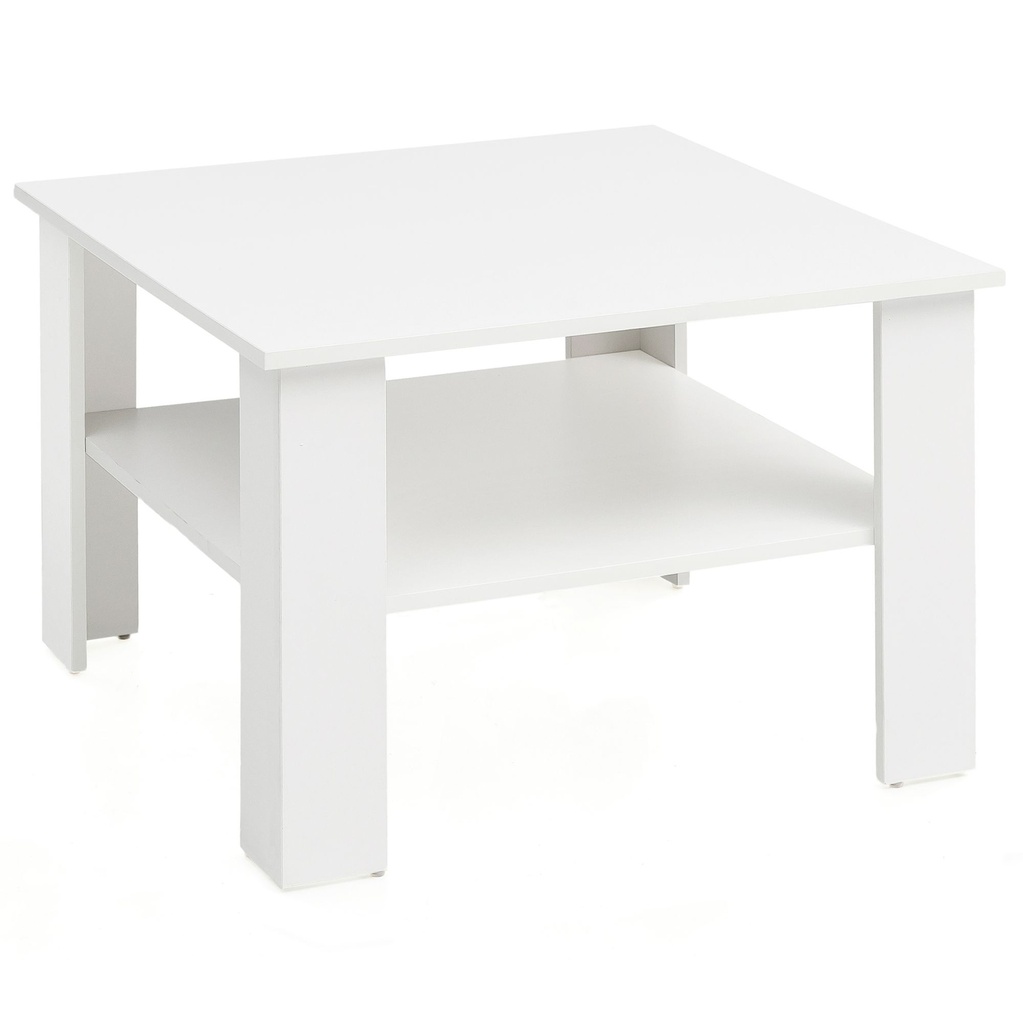 Table basse blanc 60x42x60 cm design avec étagère_07