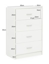 Design Buffet Blanc Brillant 60x90x30 cm_03