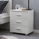 Design console de nuit blanc 45x54x34cm bois_01