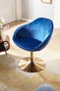 Chaise longue velours Sarin bleu / or 70x79x70 cm_04