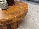 Table basse 60x30x60 cm en bois de Sesham massif, ronde, marron_05