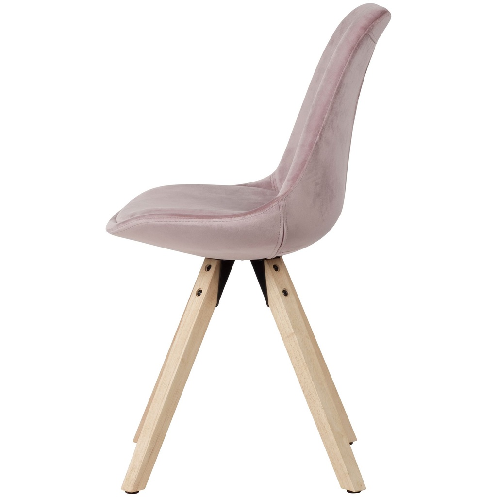 Soft dining chair set de 2 sans accoudoirs en rose_04