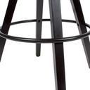 Lot de 2 tabourets de bar anthracite/noir, tissu/bois massif scandinave 2 pièces avec dossier hauteur d'assise 77 cm_08