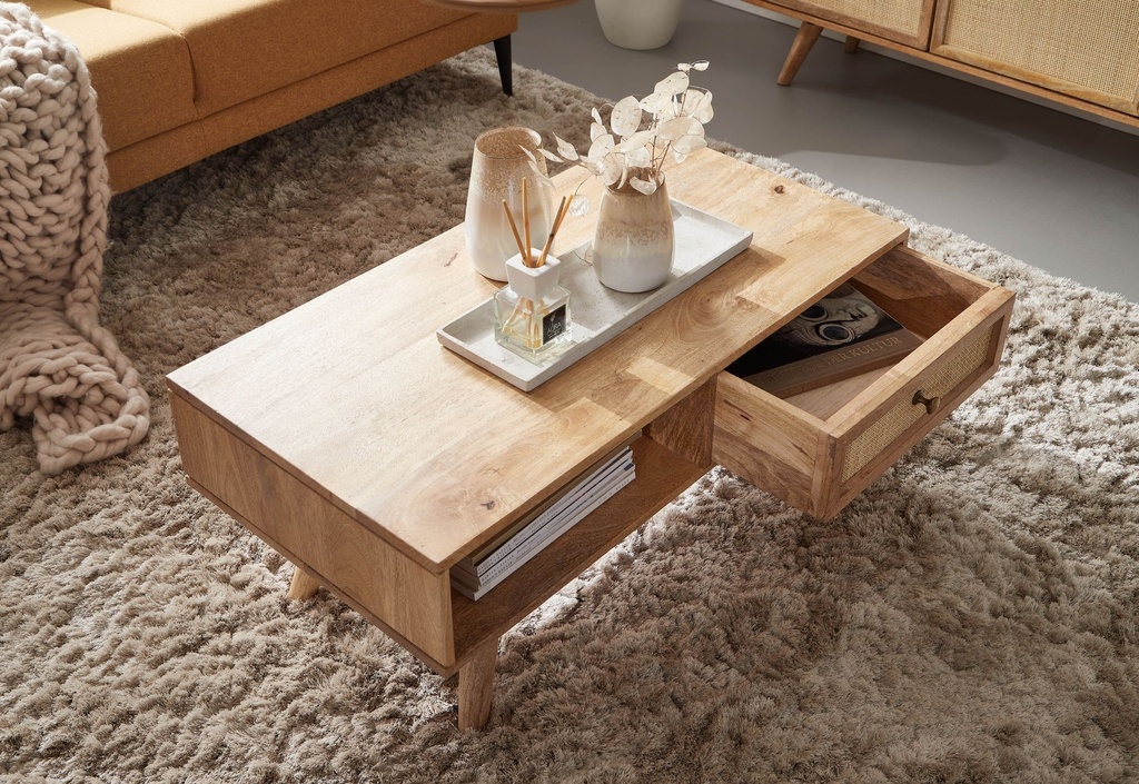 Table basse 90x40x45 cm en bois massif de manguier rectangulaire_04