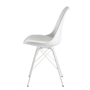 Chaise de salle à manger lot de 2 en plastique blanc design scandinave_05