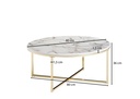 Table basse 80x36x80 cm aspect marbre blanc, avec structure en métal_03