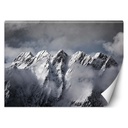 Papier peint imprimé sur toile avec colle motif montagne en hiver