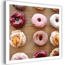 Cadre classique avec image de donuts imprimée sur toile avec cadre en mdf