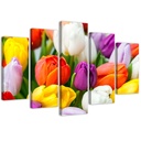 Cadre de tulipes en mdf solide imprimé sur toile art classique
