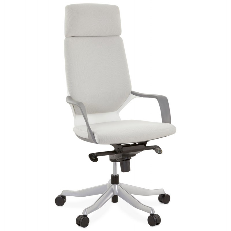 Chaise de bureau vintage design blanc Marleigh