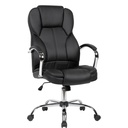 Housse de fauteuil de direction simili cuir noir