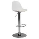 Corsica tabouret de bar simili cuir blanc