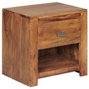 Table de chevet MUMBAI en bois de Sesham massif 40 x 40 x 30 cm