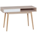 Bureau design avec tiroir Table de bureau SAMO Sonoma / blanc 120 cm