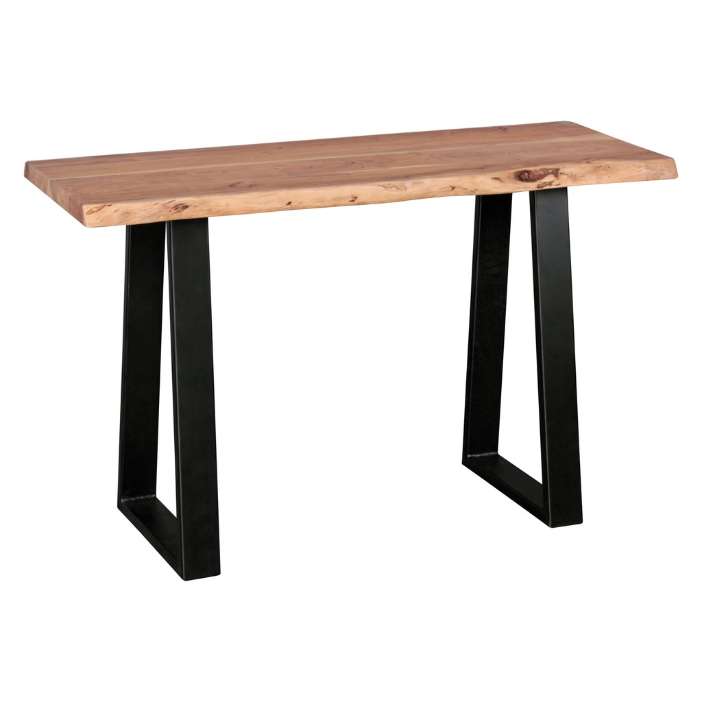 Table console GAYA tronc d'arbre console en bois massif acacia secrétaire 120 x 45 cm